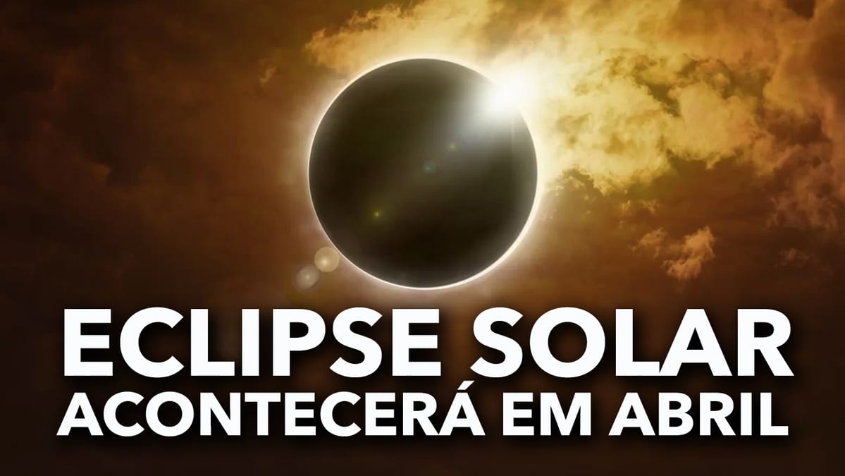 Eclipse solar acontecerá em abril Fenômeno será o primeiro do ano de