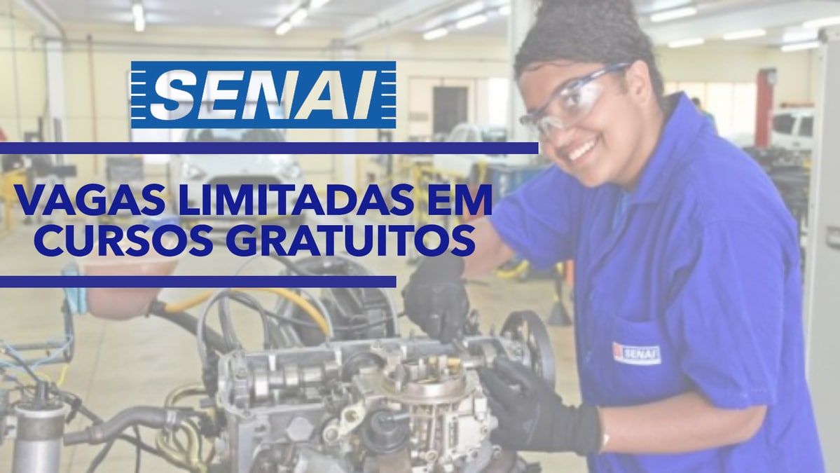 Senai Abre Vagas Limitadas Em Cursos Gratuitos Na Regi O Inscri Es