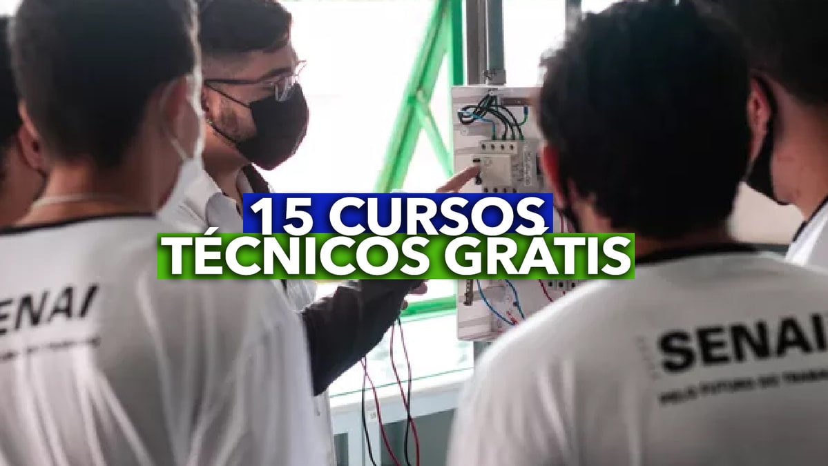 SENAI abre 1 586 vagas em 15 cursos técnicos 100 grátis veja como se