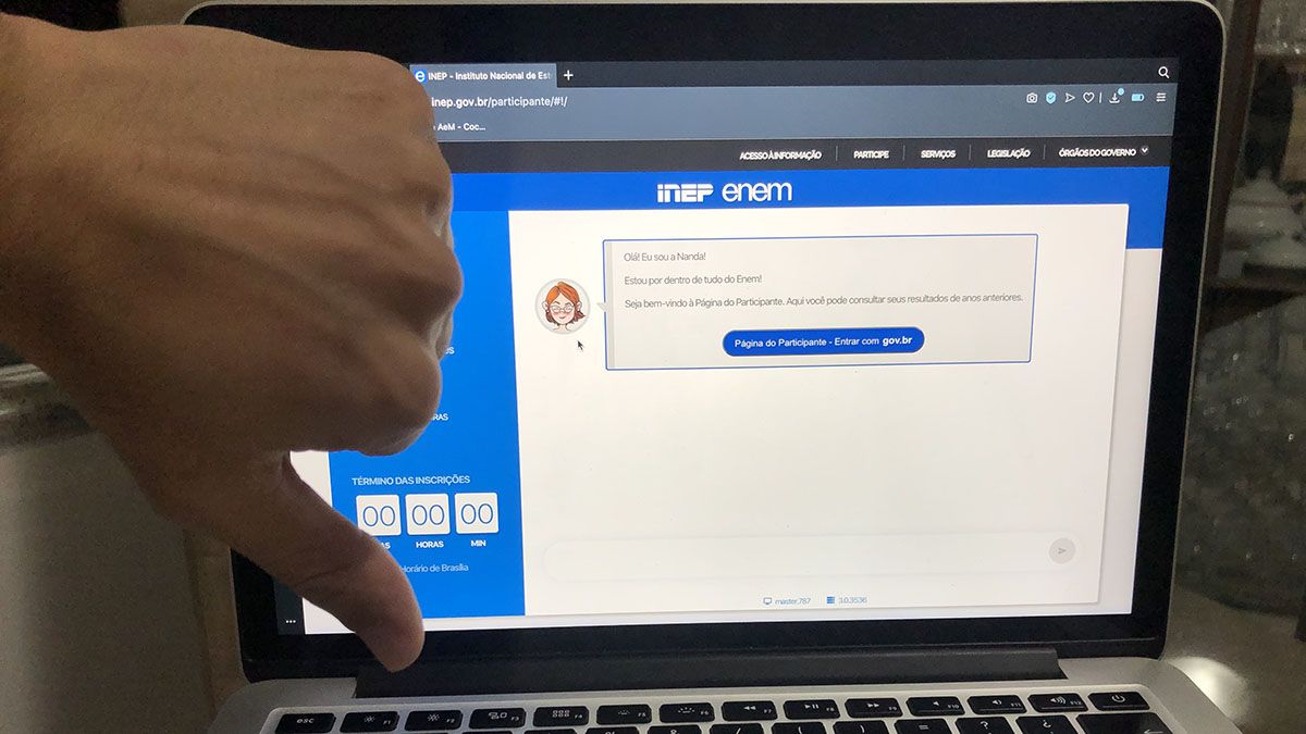INEP fora do ar: Site do ENEM e do ENCCEJA mostram instabilidade!