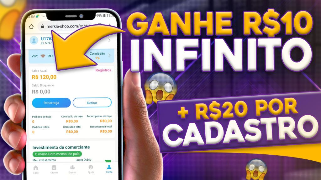 Merkle Shop paga R$20 por Cadastro?