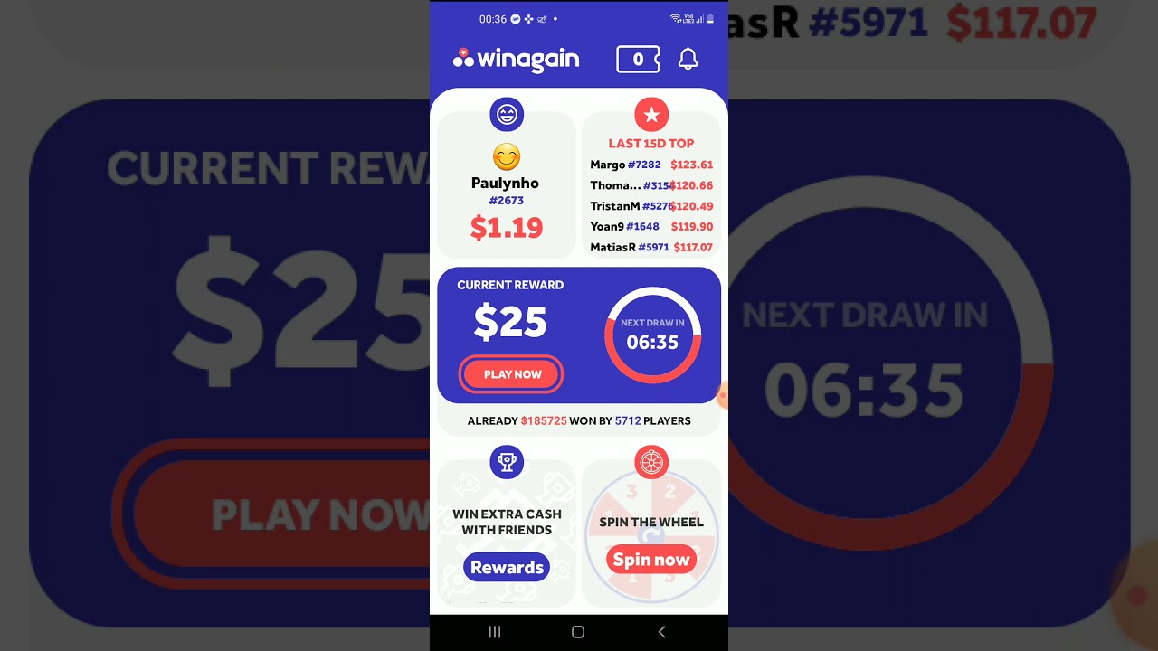 Winagain App paga de verdade