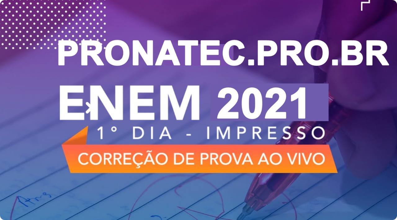 Gabarito Enem 2021 1° Dia Correção Das Questões Do Primeiro Dia De