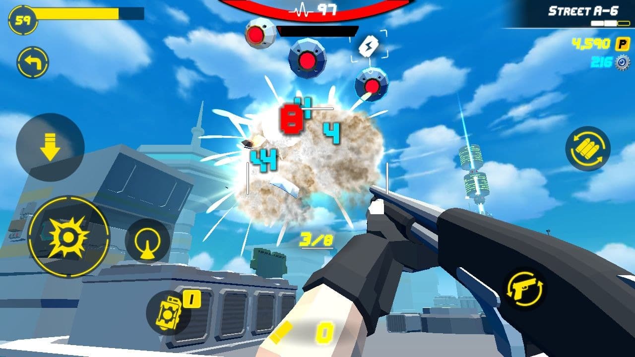 Tela do jogo Gunfire Hero/foto: reprodução jogo/Mobfan.org