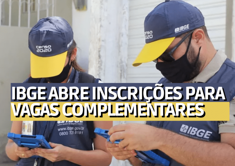 IBGE Abre Inscrições Para Vagas Complementares: 133 Oportunidades Com ...