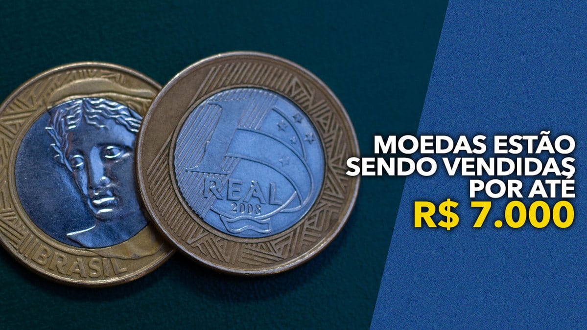Moedas de R 1 REAL estão sendo vendidas por até R 7.000 Como isso é possível? Confira! Moedas de R 1 REAL estão sendo vendidas por até R 7.000 Como isso é possível? Confira!
