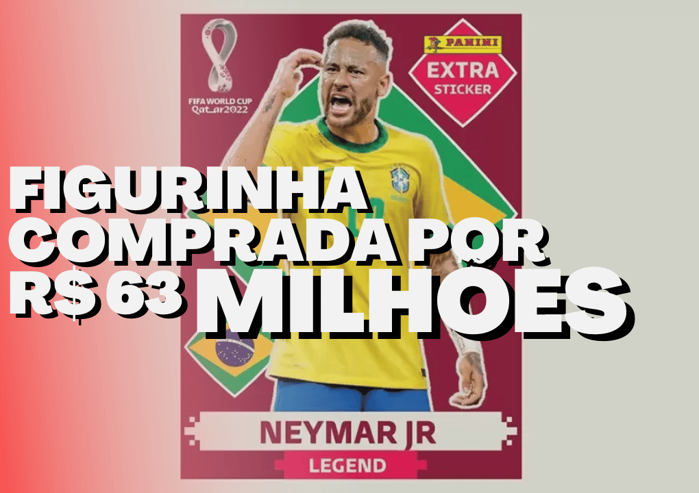 Figurinha Extra Neymar Legend Ouro - Copa 2022