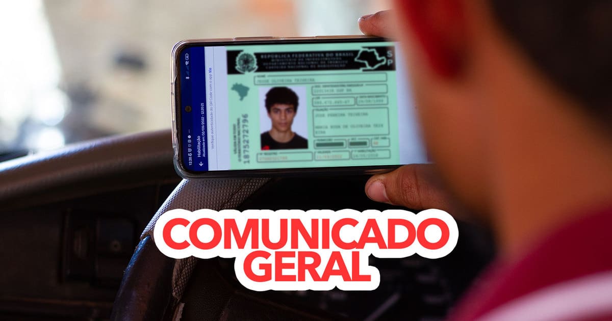 Detran Comunicado Geral Para Todos Os Brasileiros Que Possuem Cnh