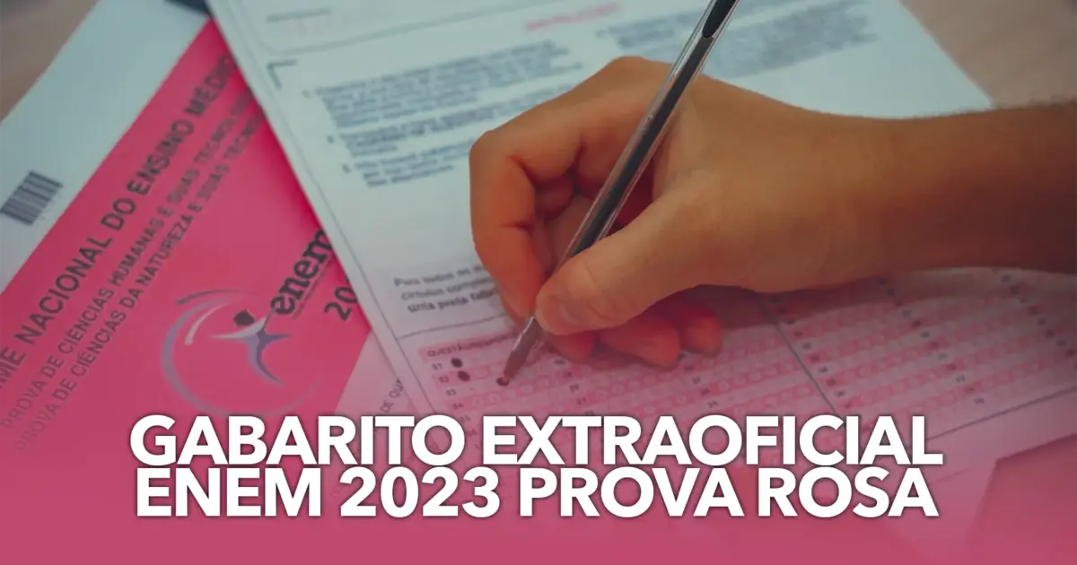 Gabarito Extraoficial Enem 2023 Prova Rosa 2º Dia: Confira As Respostas ...